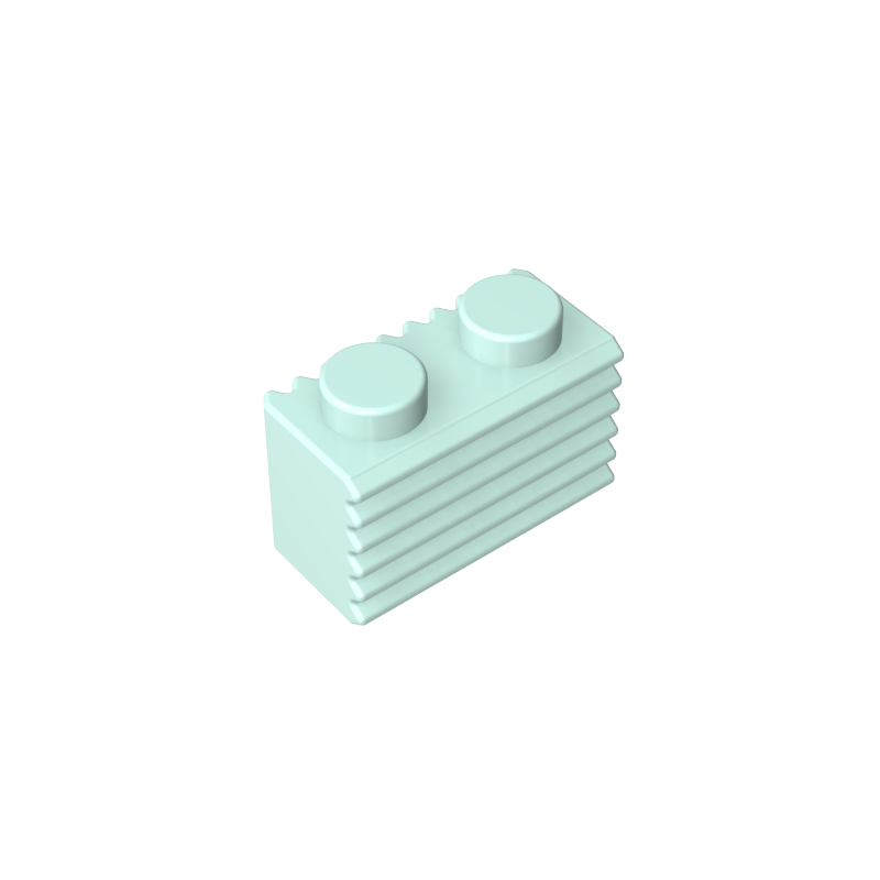 2877 | Brick, Modified 1 x 2 with Grille / Fluted Profile