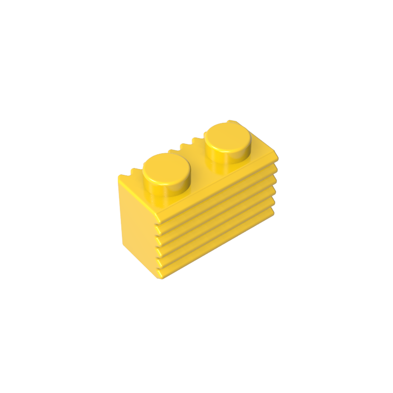 2877 | Brick, Modified 1 x 2 with Grille / Fluted Profile