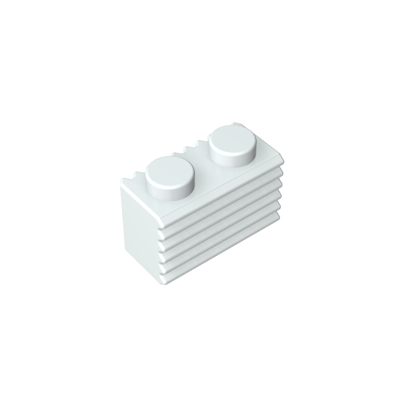 2877 | Brick, Modified 1 x 2 with Grille / Fluted Profile