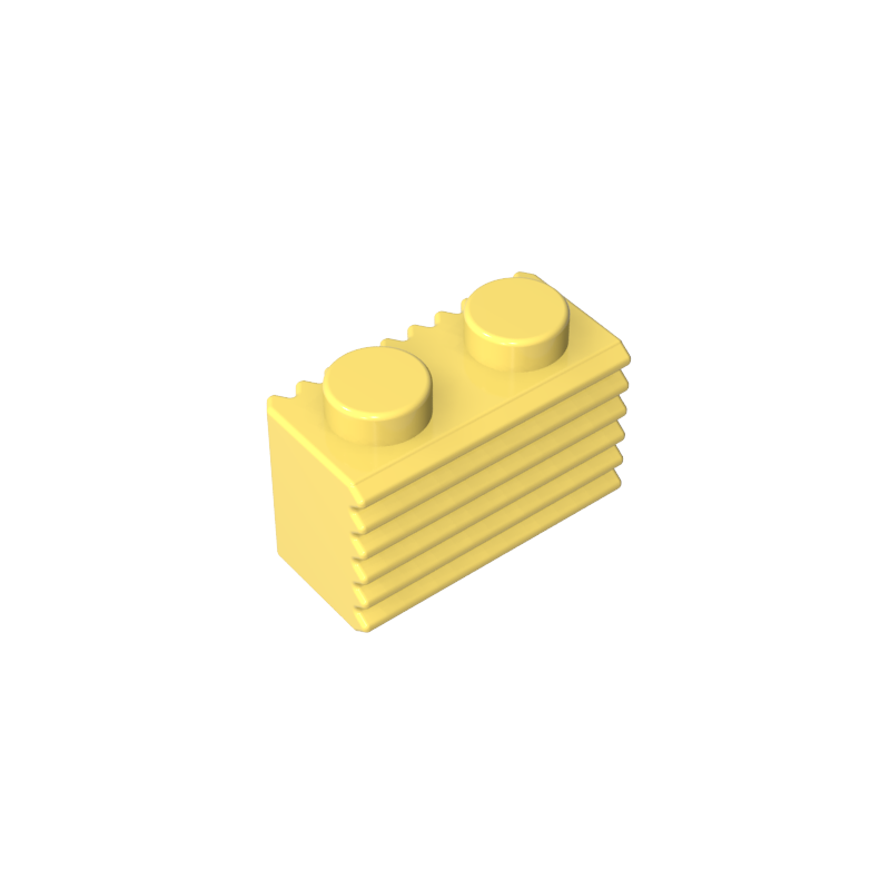 2877 | Brick, Modified 1 x 2 with Grille / Fluted Profile