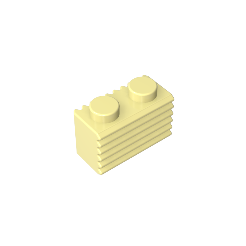 2877 | Brick, Modified 1 x 2 with Grille / Fluted Profile