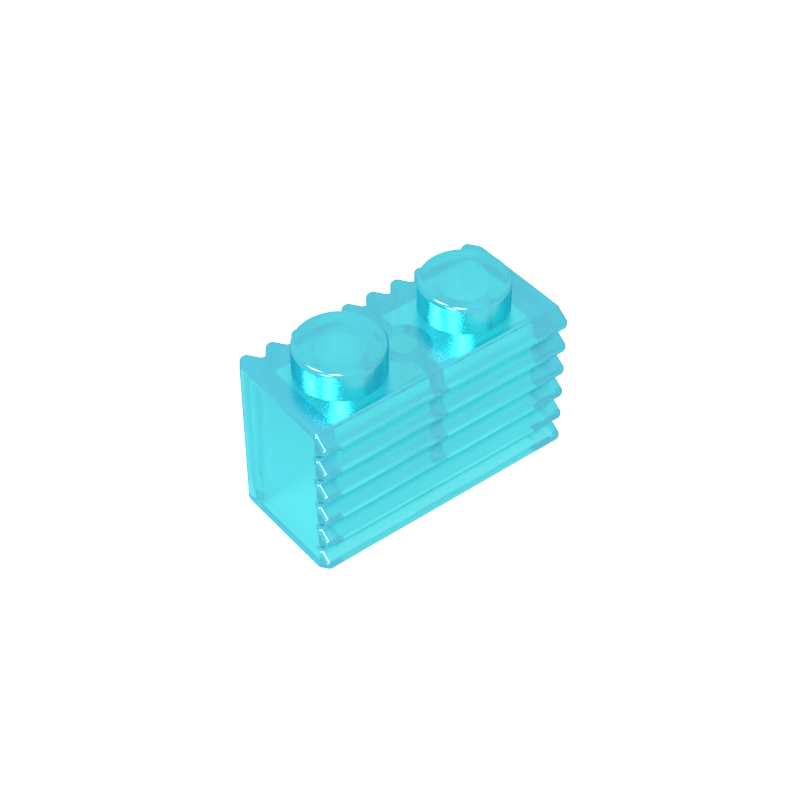 2877 | Brick, Modified 1 x 2 with Grille / Fluted Profile