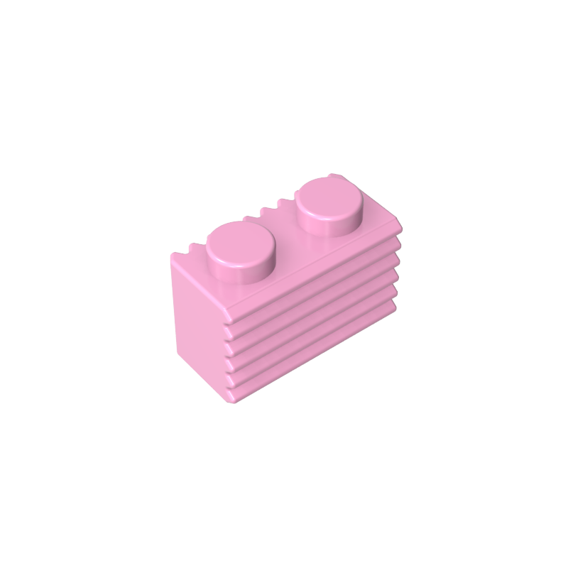 2877 | Brick, Modified 1 x 2 with Grille / Fluted Profile