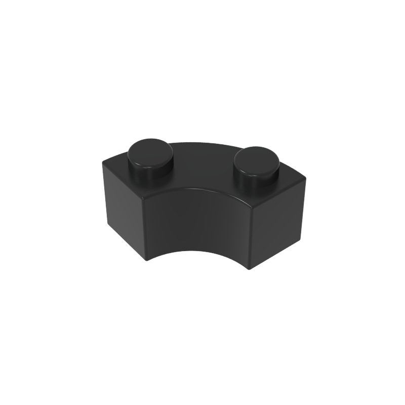 85080 | Brick, Round Corner 2 x 2 Macaroni with Stud Notch