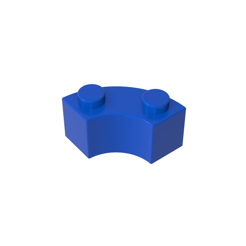 85080 | Brick, Round Corner 2 x 2 Macaroni with Stud Notch