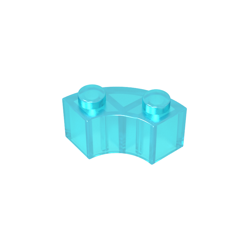 85080 | Brick, Round Corner 2 x 2 Macaroni with Stud Notch