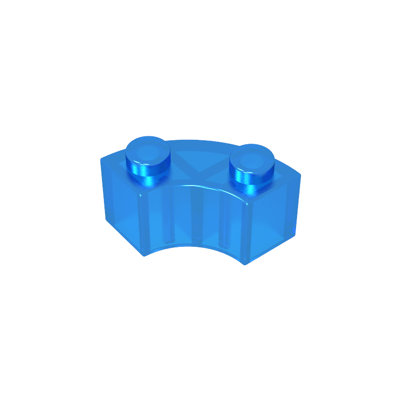 85080 | Brick, Round Corner 2 x 2 Macaroni with Stud Notch