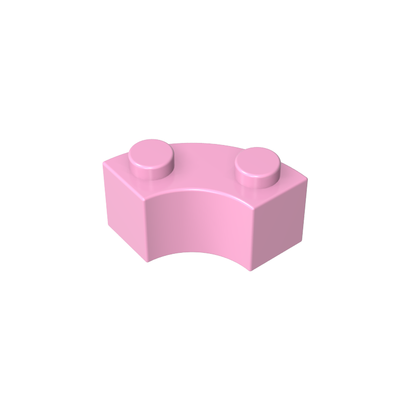 85080 | Brick, Round Corner 2 x 2 Macaroni with Stud Notch