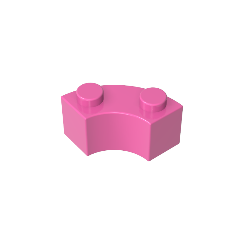 85080 | Brick, Round Corner 2 x 2 Macaroni with Stud Notch