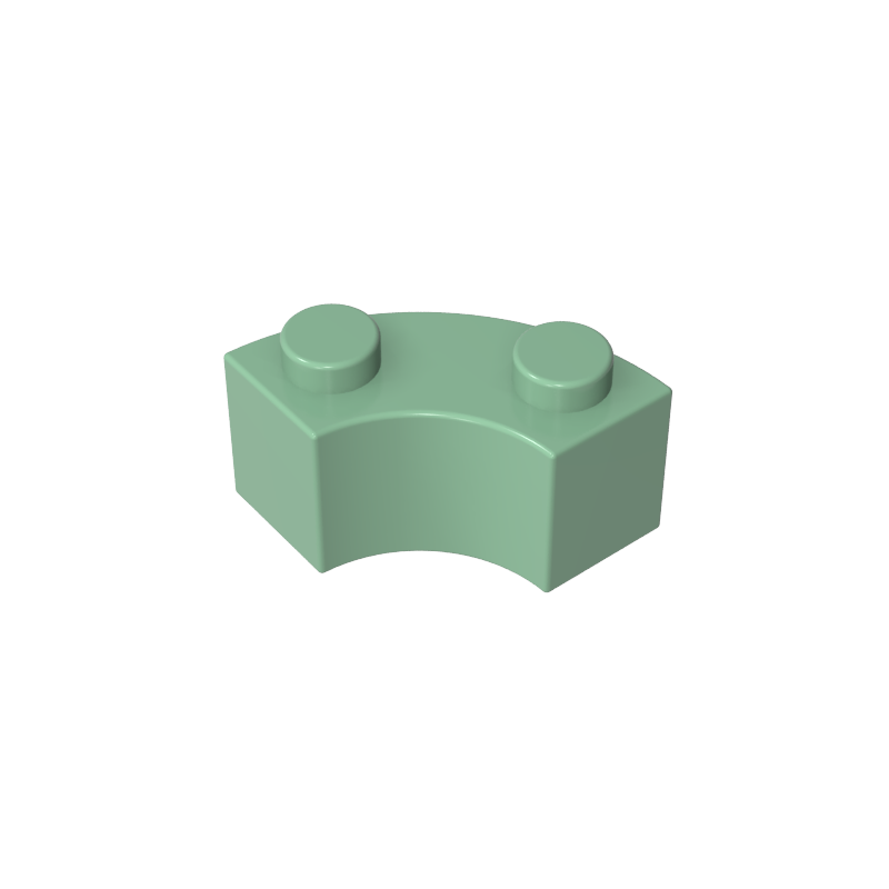 85080 | Brick, Round Corner 2 x 2 Macaroni with Stud Notch