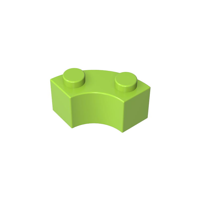 85080 | Brick, Round Corner 2 x 2 Macaroni with Stud Notch