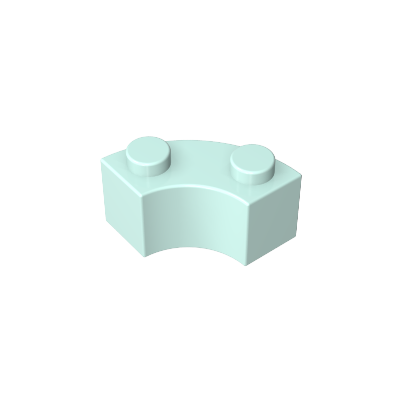 85080 | Brick, Round Corner 2 x 2 Macaroni with Stud Notch