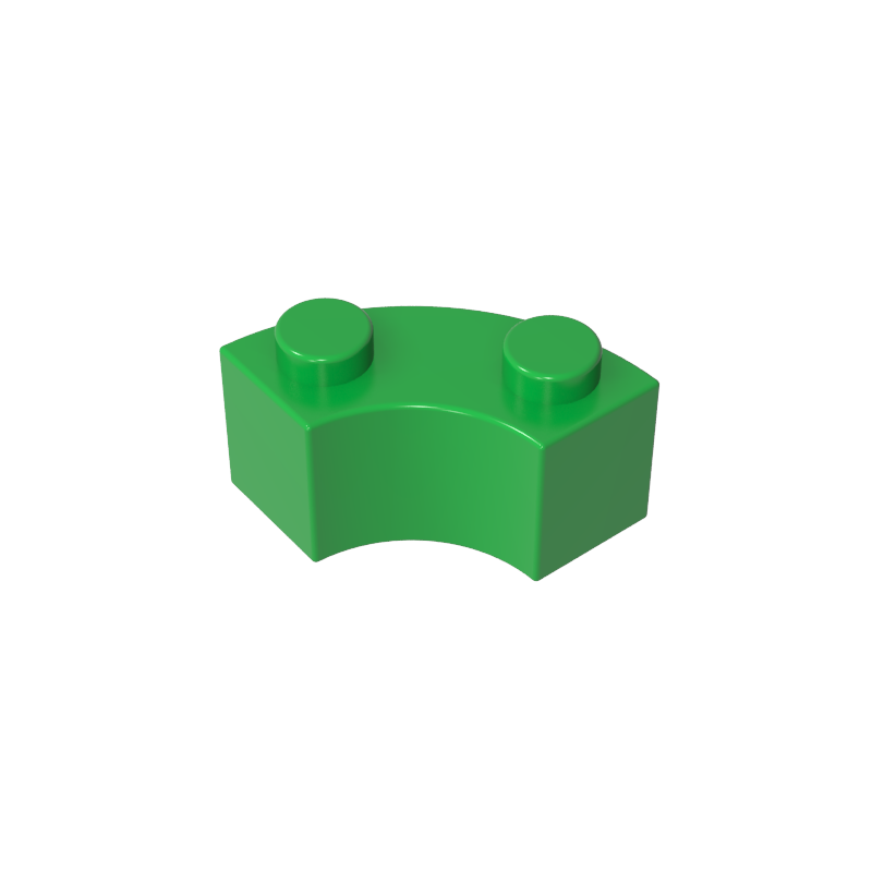 85080 | Brick, Round Corner 2 x 2 Macaroni with Stud Notch