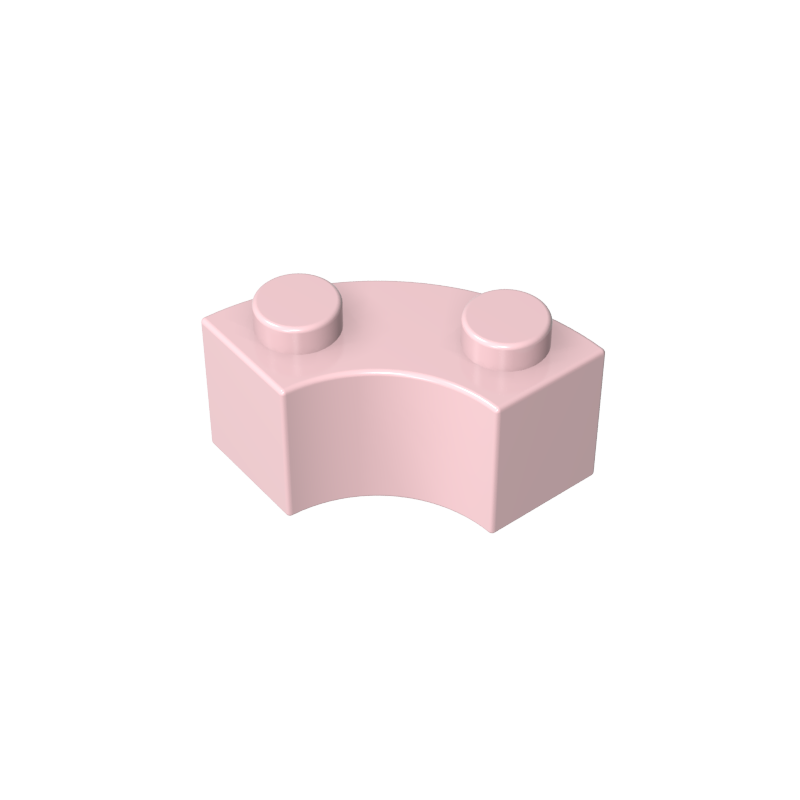 85080 | Brick, Round Corner 2 x 2 Macaroni with Stud Notch