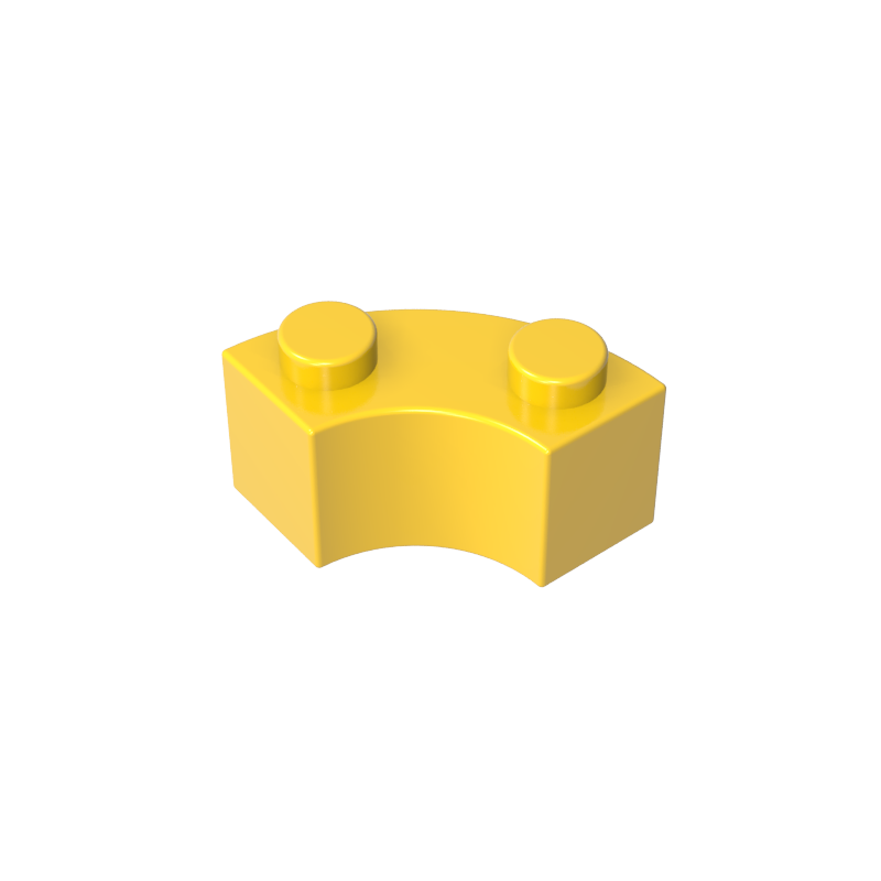 85080 | Brick, Round Corner 2 x 2 Macaroni with Stud Notch