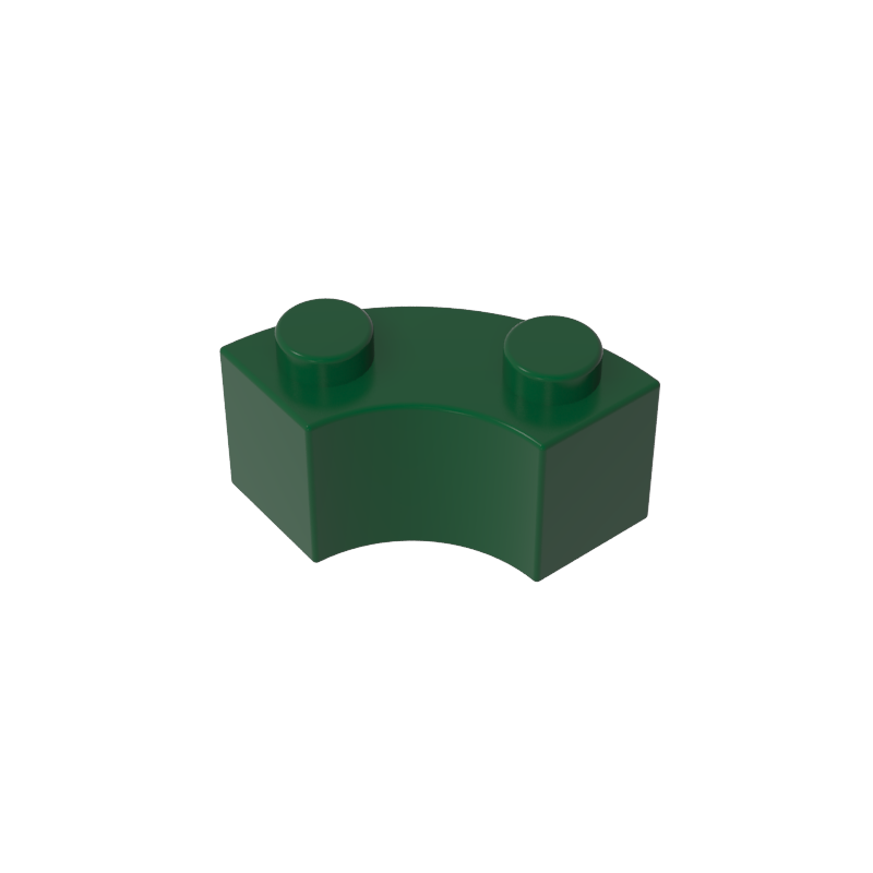 85080 | Brick, Round Corner 2 x 2 Macaroni with Stud Notch