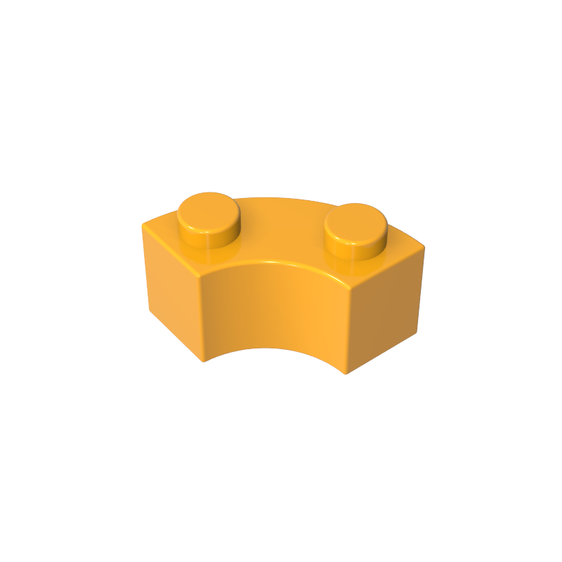 85080 | Brick, Round Corner 2 x 2 Macaroni with Stud Notch