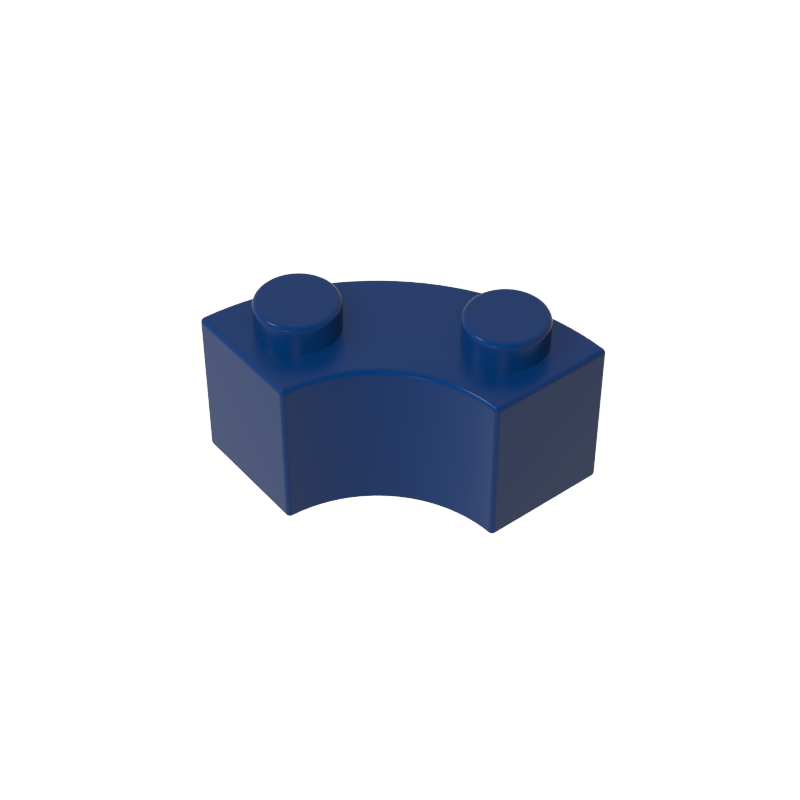 85080 | Brick, Round Corner 2 x 2 Macaroni with Stud Notch