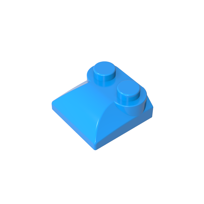 47457 | Slope, Curved 2 x 2 x 2/3 with 2 Studs and Curved Sides