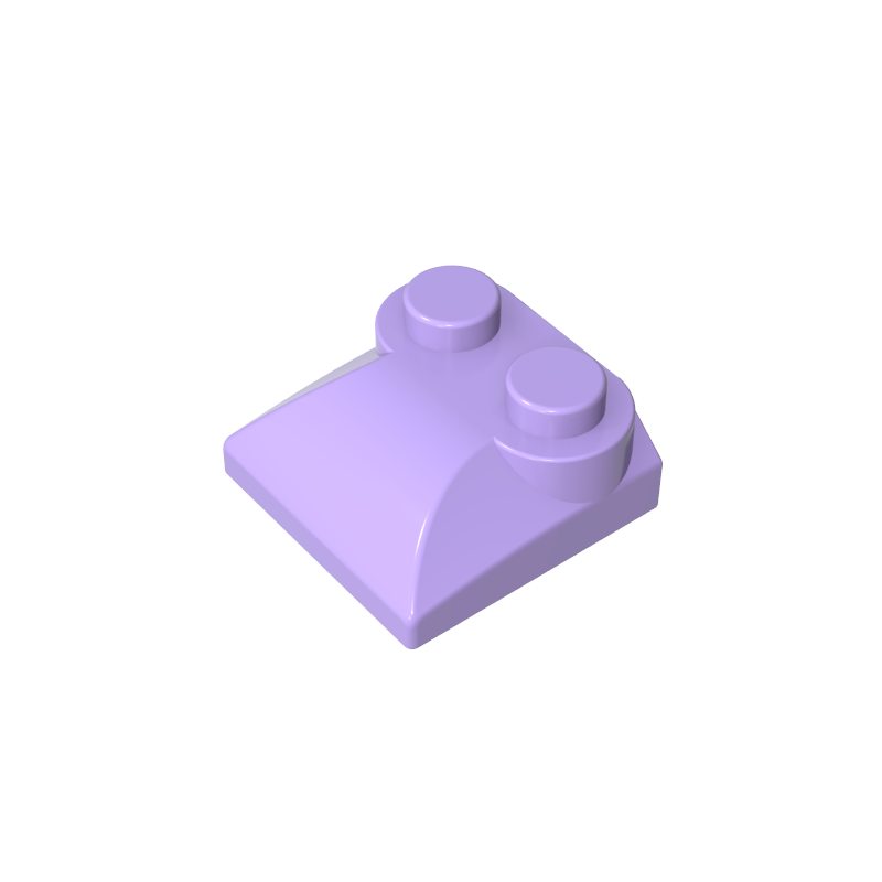 47457 | Slope, Curved 2 x 2 x 2/3 with 2 Studs and Curved Sides