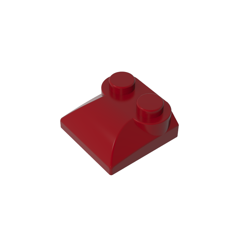 47457 | Slope, Curved 2 x 2 x 2/3 with 2 Studs and Curved Sides