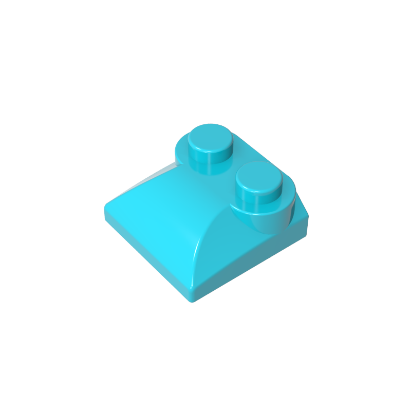 47457 | Slope, Curved 2 x 2 x 2/3 with 2 Studs and Curved Sides