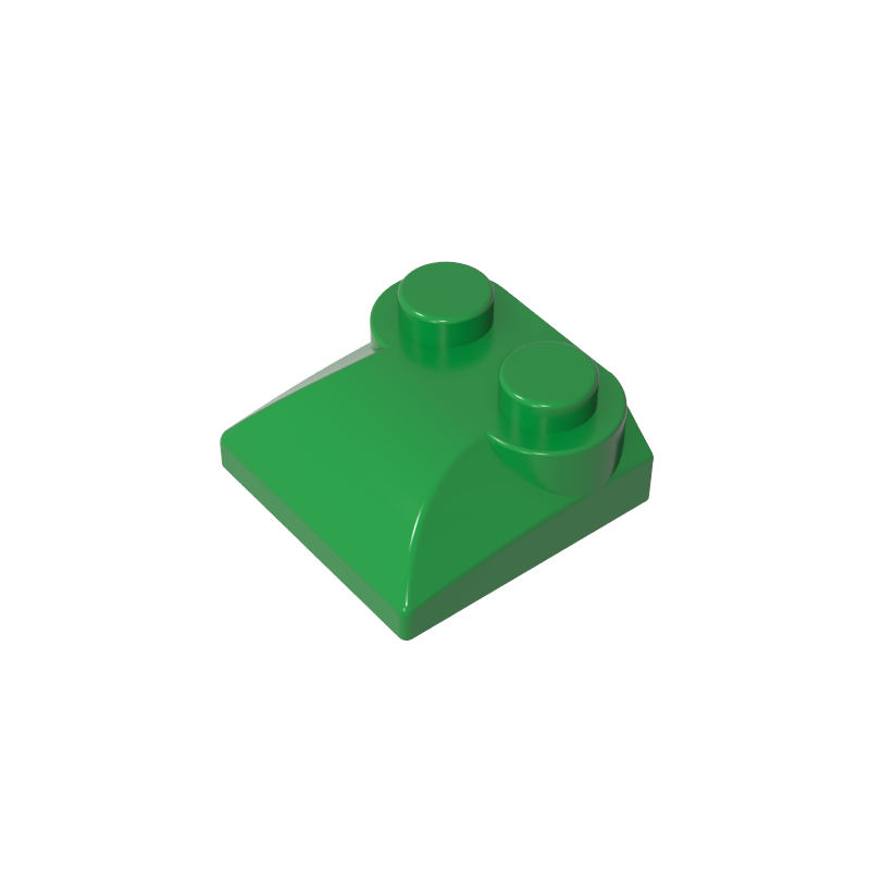 47457 | Slope, Curved 2 x 2 x 2/3 with 2 Studs and Curved Sides
