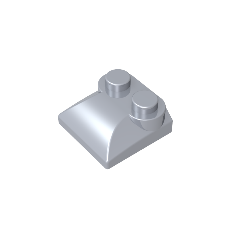 47457 | Slope, Curved 2 x 2 x 2/3 with 2 Studs and Curved Sides