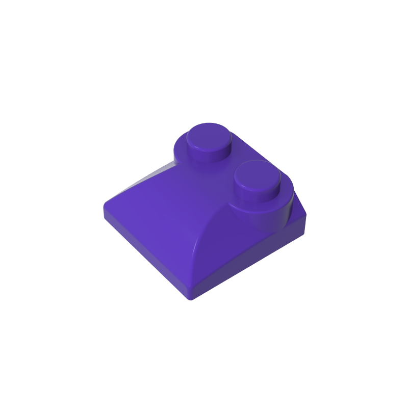 47457 | Slope, Curved 2 x 2 x 2/3 with 2 Studs and Curved Sides
