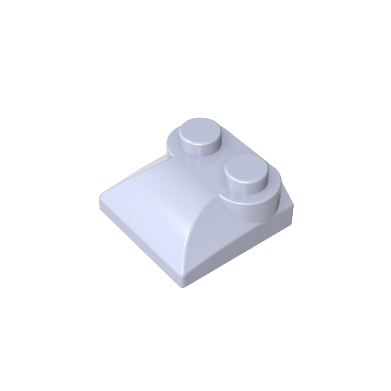 47457 | Slope, Curved 2 x 2 x 2/3 with 2 Studs and Curved Sides