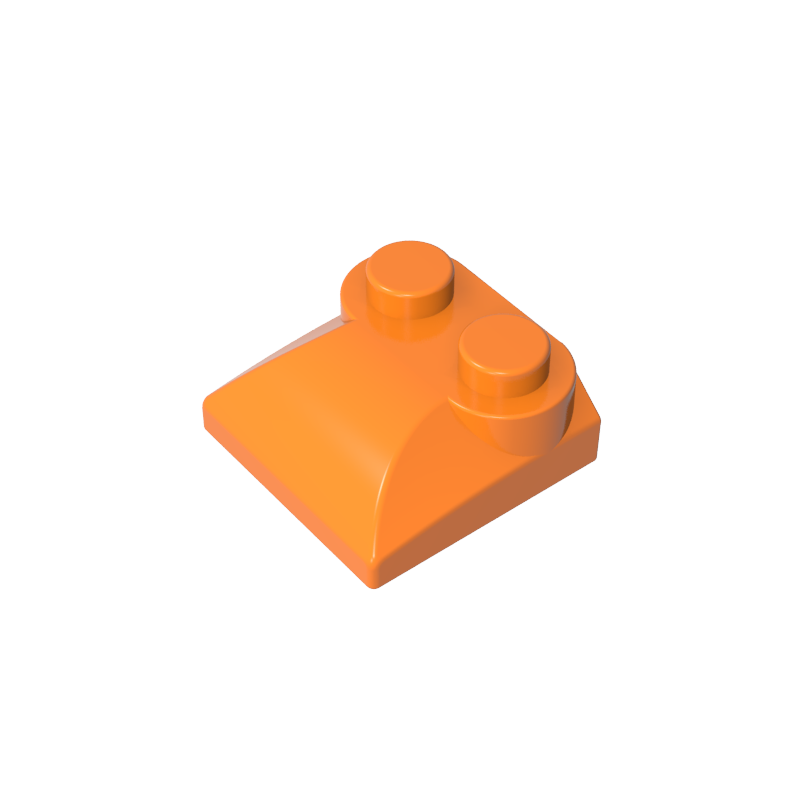 47457 | Slope, Curved 2 x 2 x 2/3 with 2 Studs and Curved Sides