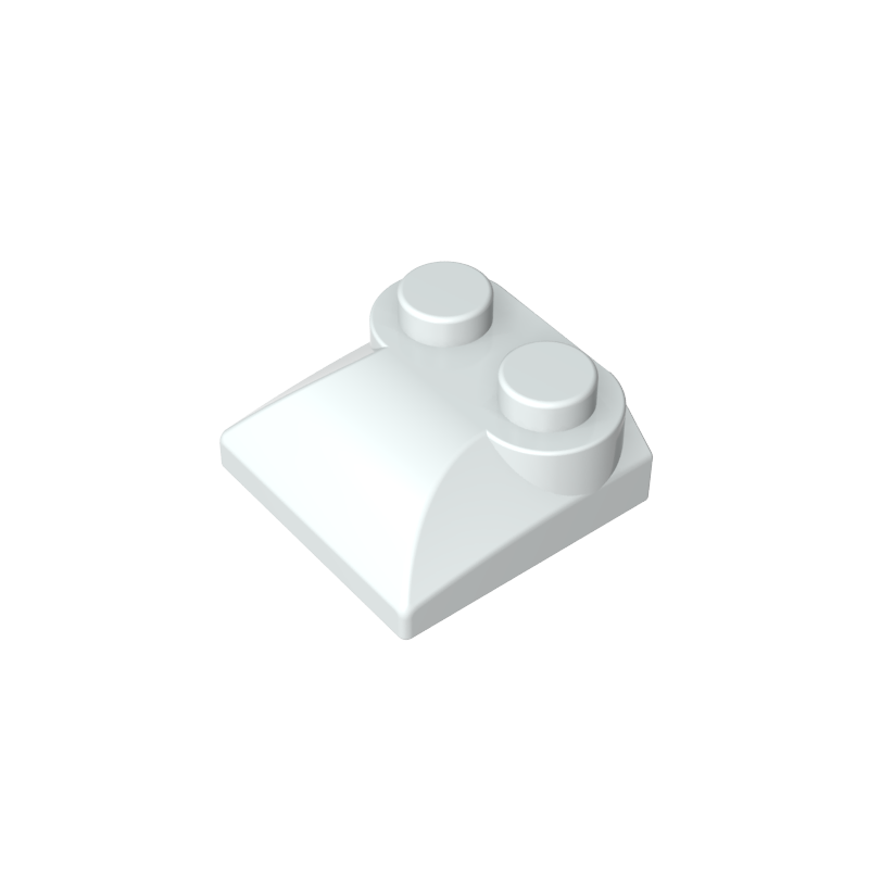 47457 | Slope, Curved 2 x 2 x 2/3 with 2 Studs and Curved Sides