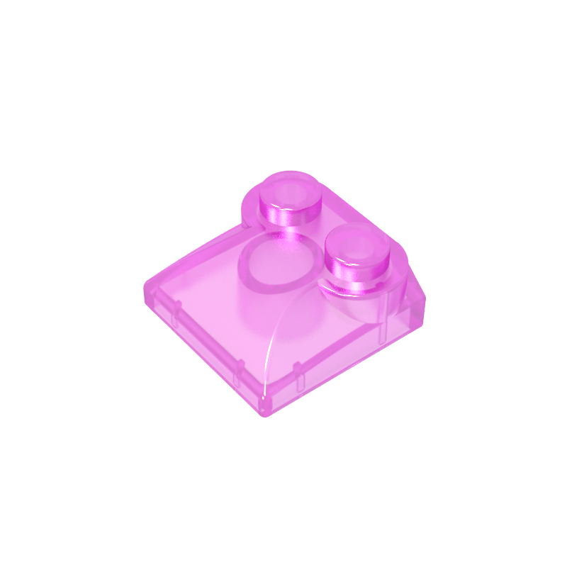 47457 | Slope, Curved 2 x 2 x 2/3 with 2 Studs and Curved Sides