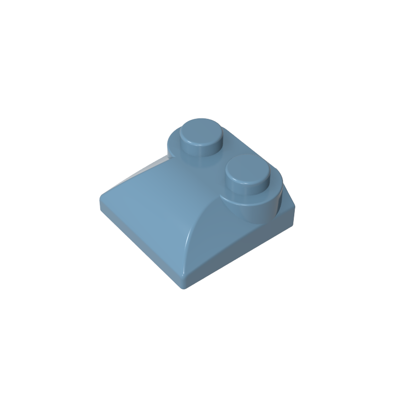 47457 | Slope, Curved 2 x 2 x 2/3 with 2 Studs and Curved Sides