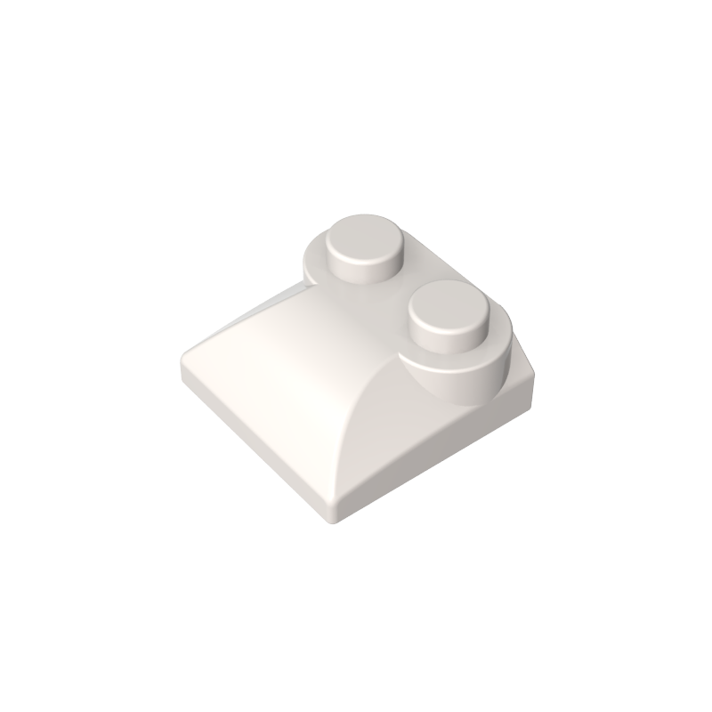47457 | Slope, Curved 2 x 2 x 2/3 with 2 Studs and Curved Sides