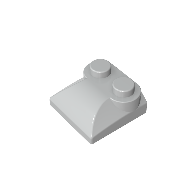 47457 | Slope, Curved 2 x 2 x 2/3 with 2 Studs and Curved Sides