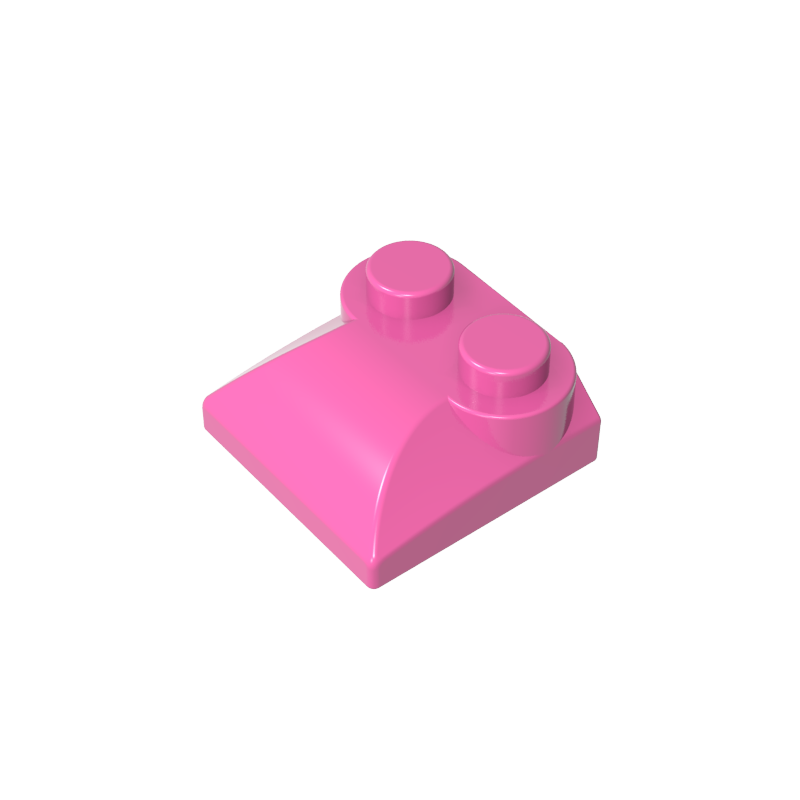 47457 | Slope, Curved 2 x 2 x 2/3 with 2 Studs and Curved Sides
