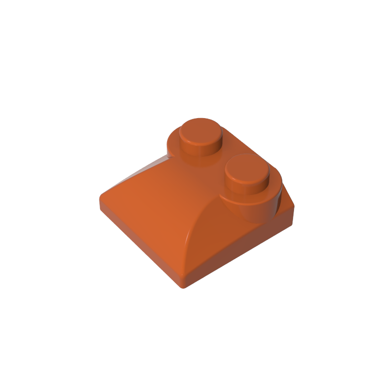 47457 | Slope, Curved 2 x 2 x 2/3 with 2 Studs and Curved Sides