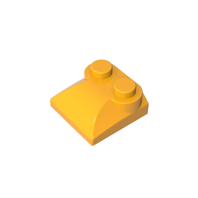 47457 | Slope, Curved 2 x 2 x 2/3 with 2 Studs and Curved Sides