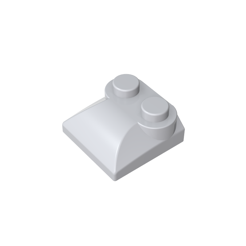 47457 | Slope, Curved 2 x 2 x 2/3 with 2 Studs and Curved Sides