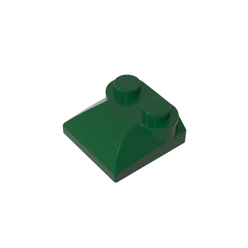47457 | Slope, Curved 2 x 2 x 2/3 with 2 Studs and Curved Sides
