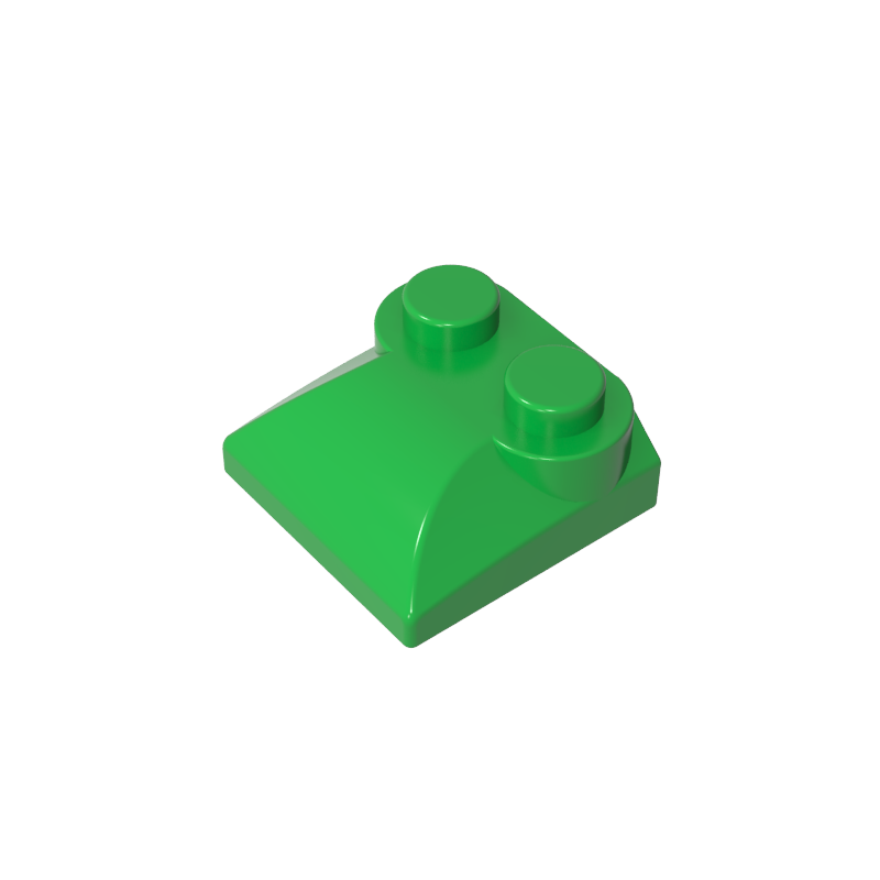 47457 | Slope, Curved 2 x 2 x 2/3 with 2 Studs and Curved Sides