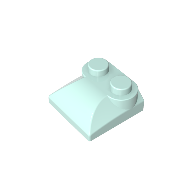 47457 | Slope, Curved 2 x 2 x 2/3 with 2 Studs and Curved Sides