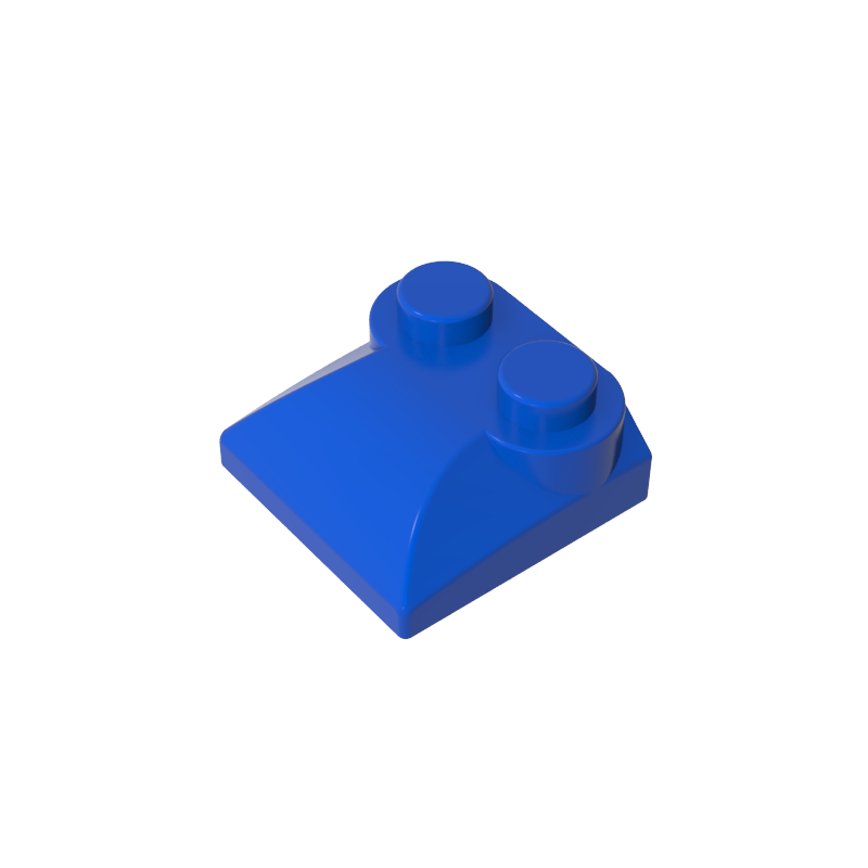 47457 | Slope, Curved 2 x 2 x 2/3 with 2 Studs and Curved Sides