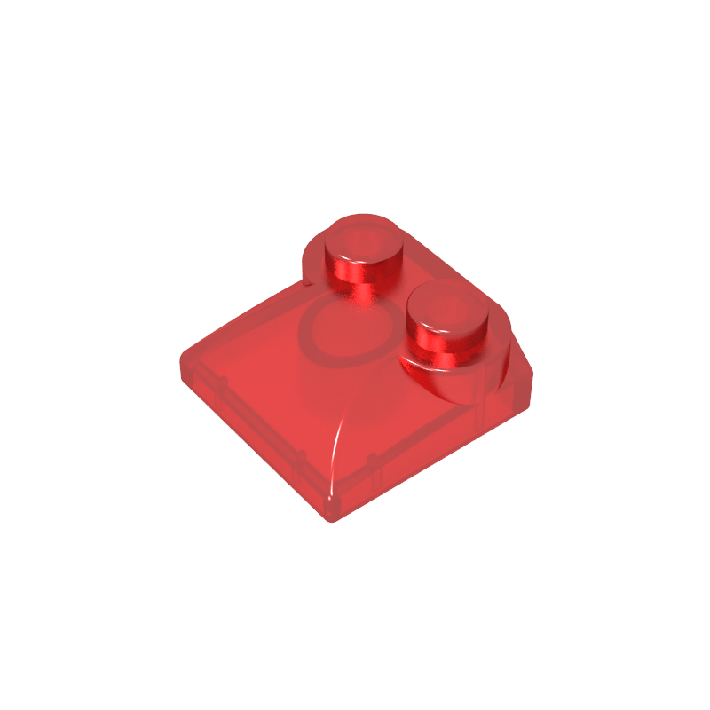 47457 | Slope, Curved 2 x 2 x 2/3 with 2 Studs and Curved Sides