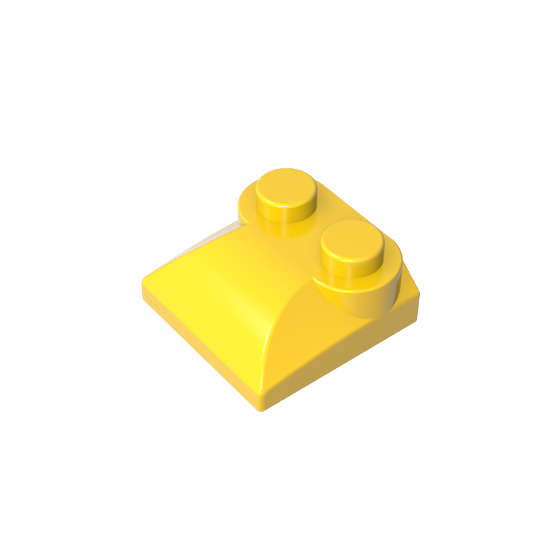 47457 | Slope, Curved 2 x 2 x 2/3 with 2 Studs and Curved Sides