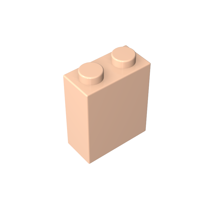 3245c | Brick 1 x 2 x 2 without Inside Axle Holder or Stud Holder