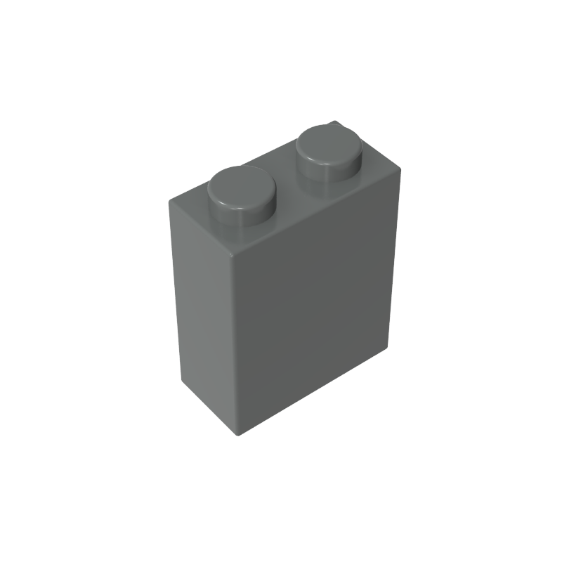 3245c | Brick 1 x 2 x 2 without Inside Axle Holder or Stud Holder