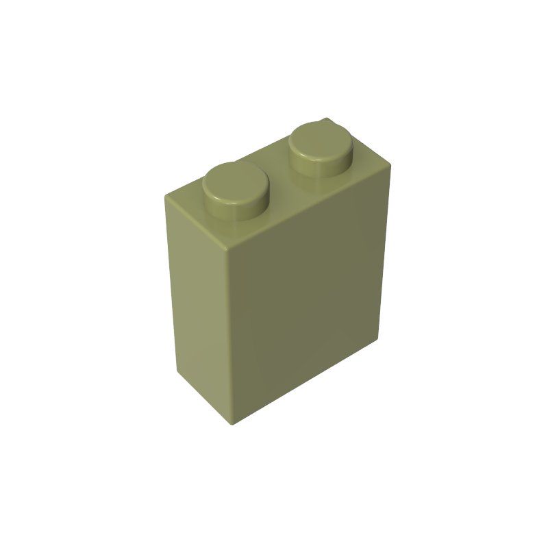 3245c | Brick 1 x 2 x 2 without Inside Axle Holder or Stud Holder
