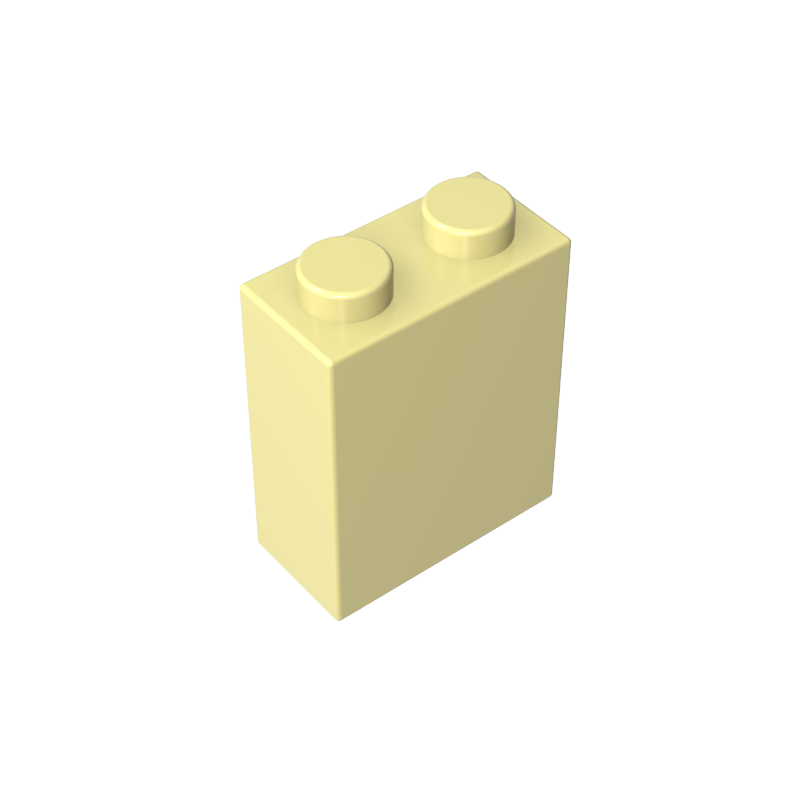 3245c | Brick 1 x 2 x 2 without Inside Axle Holder or Stud Holder